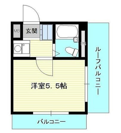 北浦和駅 徒歩3分 5階の物件間取画像